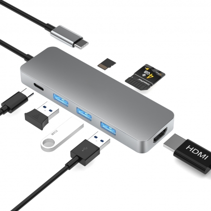 Type C 5Gbps 7-in-1 Hub