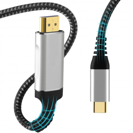Type C to HDMI 4K@60Hz cable -- Braided 